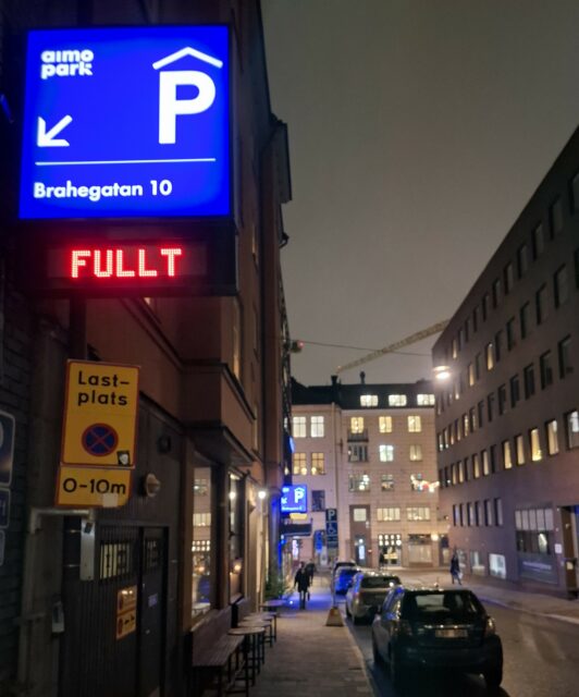 Portier Parking Guidance Installed at Brahegatan 10 Parking Garage in Stockholm